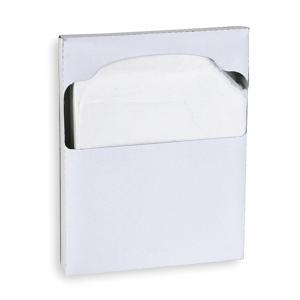 TOUGH GUY 2VEX5 Toilet Seat Cover, 1/4 Fold, 16 3/4 x 14 1/8 Inch Sheet Size, 200 Sheets, White, 25Pk | CJ3QPN