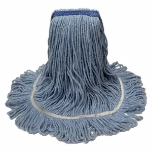 TOUGH GUY 30LU84 Wet Mop Cotton/rayon/polyester 1-1/4 Inch Blue | AF9NTT