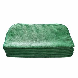 TOUGH GUY 32UV03 Microfiber Towel Light Green 12 x 12 Inch PK12 | AH3LLN