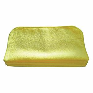 TOUGH GUY 32UV04 Microfiber Towel Yellow 12 x 12 inch PK12 | AH3LLP