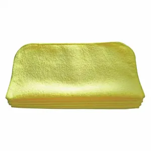 TOUGH GUY 32UV04 Microfiber Towel Yellow 12 x 12 inch PK12 | AH3LLP