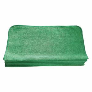 TOUGH GUY 32UV11 Microfiber Towel Light Green 16 x 16 inch PK12 | AH3LLX