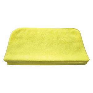 TOUGH GUY 32UV12 Microfiber Towel Yellow 16 x 16 inch PK12 | AH3LLY