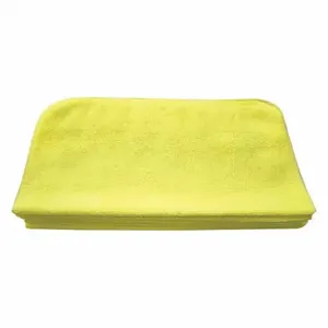 TOUGH GUY 32UV12 Microfiber Towel Yellow 16 x 16 inch PK12 | AH3LLY