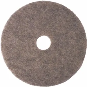 TOUGH GUY 402V88 27 Inch Non-Woven Round Burnishing Pad, 1500 to 3000 rpm, Beige, 5 Pk | CD2MPR