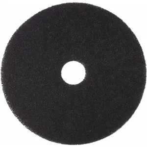 TOUGH GUY 402W03 Round Stripping Pad, 19 Inch, 175 to 600 Rpm, Black, 5 Pk | CD3WMP