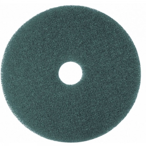 TOUGH GUY 402W10 16 Inch Non-Woven Round Cleaning Pad, 175 to 600 rpm, Blue, 5 Pk | CD2MPU