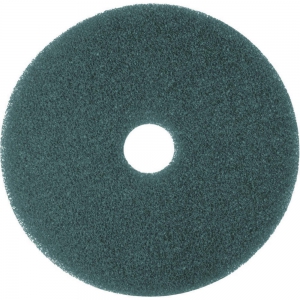 TOUGH GUY 402W06 Round Cleaning Pad, Nylon/Polyester, Non-Woven, 12 Size | AX3LXP