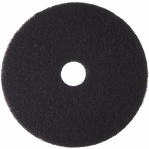 TOUGH GUY 402W17 Round Stripping Pad, 18 Inch, 175 to 600 Rpm, Black, 5 Pk | CD3XRE