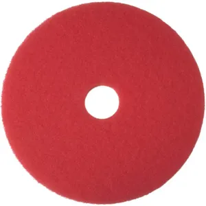 TOUGH GUY 402W36 Buffing Pad, Round, Non-Woven, Polyester Fiber, Red, 13 Size | AX3MNV