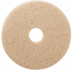 TOUGH GUY 402W43 Round Burnish Pad, 18 Inch, 1500 to 3000 Rpm, Tan, 5 Pk | CD3YWA