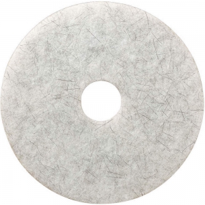 TOUGH GUY 402W53 Burnishing Pad, Round, Non-Woven, Polyester Fiber, 17 Size, White | AX3MWF