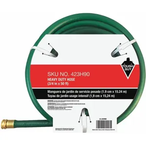 TOUGH GUY 423H90 50 ft. x 3/4 Inch Dia. Heavy Duty Water Hose, PVC, 500 Psi, Green | CD2MUT