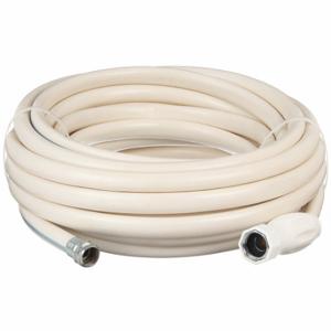 TOUGH GUY 423H96 Water Hose, Coupled Assembly, 1/2 Inch Heightose Inside Dia, 90 Deg F, White | CU6VEF