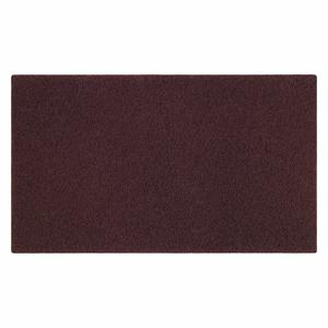 TOUGH GUY 453T21 Stripping Pad, Brown, 14 Inch x 24 Inch Floor Pad Size, 175 to 600 rpm, 10 PK | CU6VDJ