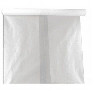 TOUGH GUY 46ML01 400 Gal. Extra Heavy Trash Bags, Clear, Cored Roll of 50 | CD2KZL