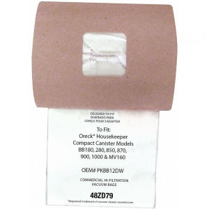 TOUGH GUY 48ZD79 Filter Bag, 11 x 1-1/2 Inch Size, Micro Filtration, 2-Ply, 12 Pk | CD3WLA