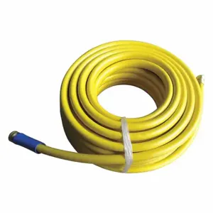 TOUGH GUY 491G54 Water Hose, Coupled Assembly, 5/8 Inch Heightose Inside Dia, 130 Deg F, Yellow | CU6VEG