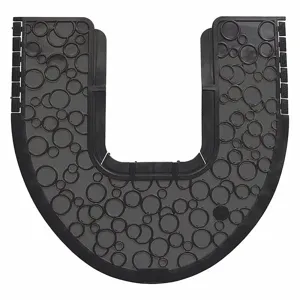 TOUGH GUY 49EV66 Toilet Floor Mat, 20 3/8 Inch Length, 18 1/2 Inch Width, Black, Unscented, 6Pk | CJ3QMH