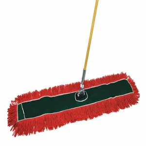 TOUGH GUY 56FJ81 Dust Mop Kit, Wood Handle, 63 1/2 Inch Handle | CH6KJJ