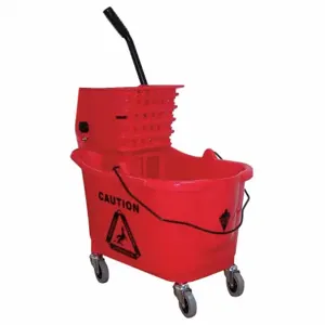 TOUGH GUY 5CJH7 Mop Bucket And Wringer Red Side Press | AE3DHY