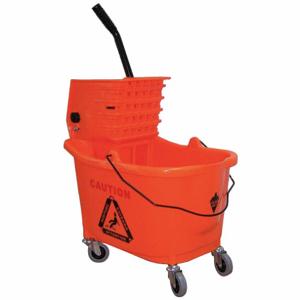 TOUGH GUY 5CJJ0 Mop Bucket And Wringer Orange Side Press | AE3DJB