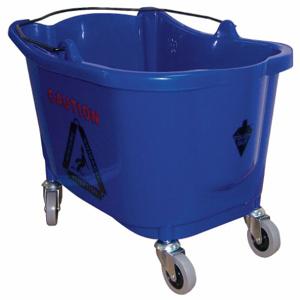 TOUGH GUY 5CJJ1 Mop Bucket 35 Quart Blue Polypropylene | AE3DJC