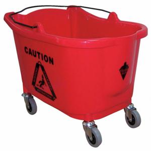 TOUGH GUY 5CJJ2 Mop Bucket 35 Quart Red Polypropylene | AE3DJD