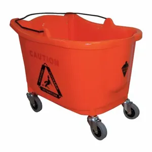 TOUGH GUY 5CJJ5 Mop Bucket 35 Quart Orange Polypropylene | AE3DJG