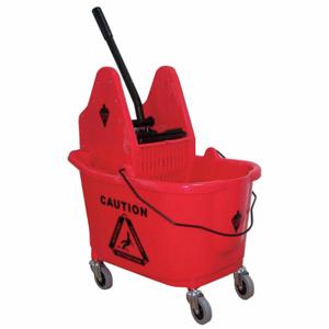 TOUGH GUY 5CJK2 Mop Bucket And Wringer Red Down Press | AE3DJP