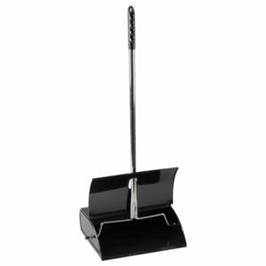 TOUGH GUY 5W640 Long Handled Dust Pan Metal 12-1/2 W Black | AE6ZBD