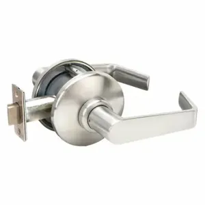 TOWNSTEEL CE-75-S-626 Lever Lockset, Grade 1, Ce Cylindrical, Satin Chrome, Not Keyed, Lever | CU6VKL 45LT97