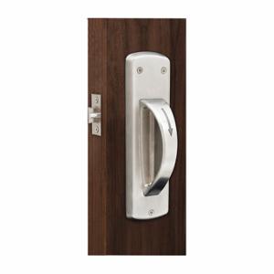 TOWNSTEEL CRX-A-76-630-LH Door Lever Lockset, Grade 1, Curved, Satin Stainless Steel, Not Keyed, Privacy | CU6VJJ 420L27