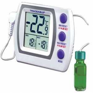 TRACEABLE 4227 Digital Thermometer, Glycol Filled 15 ml Glass Bottle Probe, Multi-Point Calibration | CH6JUU 3KTV4