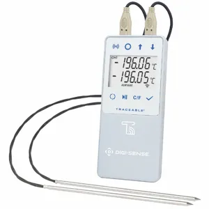 TRACEABLE 6513 LIVE Data Logger, ±0.4 Deg F Accuracy, -328 Deg to 221 Deg F, 6 mo Battery Life | CV4QET 54YN84