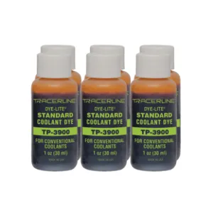 TRACERLINE TP-3900-0601 Fluorescent Leak Detection Dye, 1 oz., Standard Conventional Coolant Dye | CL3WVA