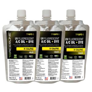 TRACERLINE TP150PD-5 Fluoreszierender Lecksuchfarbstoff, 5 oz., Folienbeutel PAG 150 A/C-Öl | CL3WUD