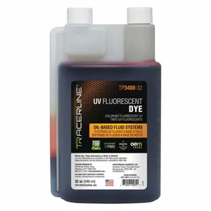 TRACERLINE TP3400-32 Fluorescent Leak Detection Dye, 1 oz., For Oil Based Systems | CE9CPA 55NP48