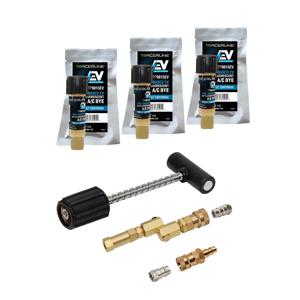 TRACERLINE TP9881-BX A/C Dye Syringe Injector Kit, With Pressure Check Valve, Hose | CL3WVQ
