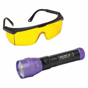 TRACERLINE TPOPUV UV Violet LED Flashlight, Cordless, With 3 AAA Battery, Glass | CE9CQE 55NP83