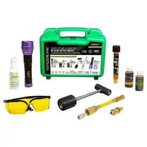 TRACERLINE TPOPUV17 UV Leak Detection Kit, With UV Flashlight, Dye, Glass, Small Green Case | CE9CMN 55NH83