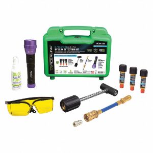 TRACERLINE TPOPUV19 UV Leak Detection Kit, Mini, With UV Flashlight, Glass, Small Green Case | CE9CNJ 55NP84