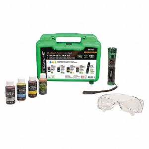 TRACERLINE TPUV92 UV Leak Detection Kit, Flashlight, Dyes, Small Green Case | CE9CNL 55NP86