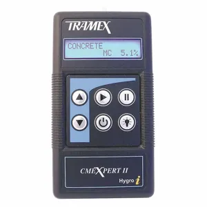 TRAMEX CMEX2 Concrete Moisture Meter, 0 To 6.9% Concrete, 7 To 40% Wood Moisture Content, Digital | CH9XAG 45CY31