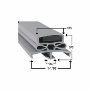 TRAULSEN SER-37698-00 Door Gasket, 29-1/4 Inch X 73-5/8 Inch | CU6WBB 62XN51