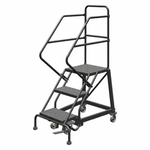 TRI-ARC KDEC103166 Rolling Ladder, 30 Inch Platform Height, 17 Inch Platform Depth, 16 Inch Platform Width | CU6WQY 25NV28