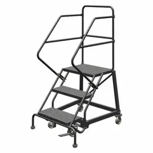 TRI-ARC KDEC103246 Rolling Ladder, 30 Inch Platform Height, 17 Inch Platform Depth, 24 Inch Platform Width | CU6WQZ 25NV30