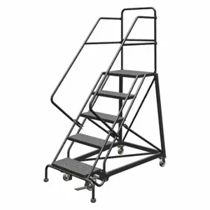 TRI-ARC KDEC105246 Rolling Ladder, 50 Inch Platform Height, 17 Inch Platform Depth, 24 Inch Platform Width | CU6WUR 25NV38