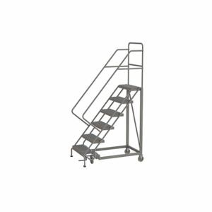 TRI-ARC KDEC106246 Rolling Ladder, 60 Inch Platform Height, 17 Inch Platform Depth, 24 Inch Platform Width | CU6WVR 25NV42