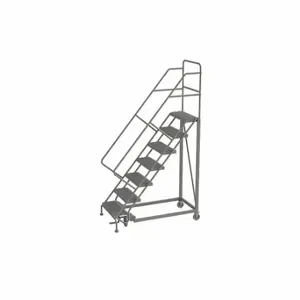 TRI-ARC KDEC107246 Rolling Ladder, 70 Inch Platform Height, 17 Inch Platform Depth, 24 Inch Platform Width | CU6WWP 25NV46